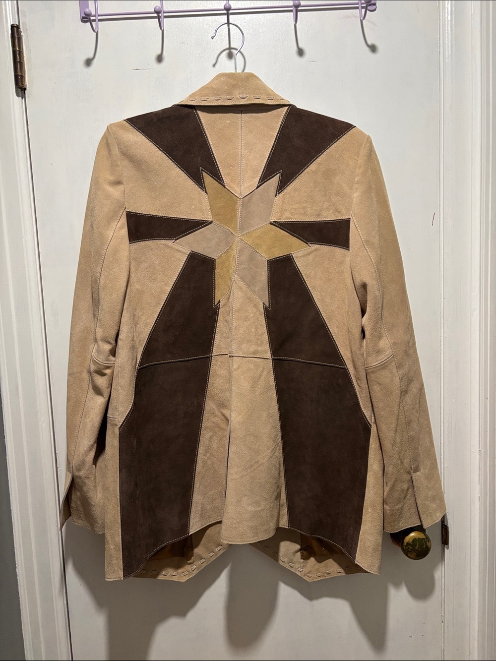 FREE PEOPLE WE THE FREE Suede leather shooting star blazer jacket size small